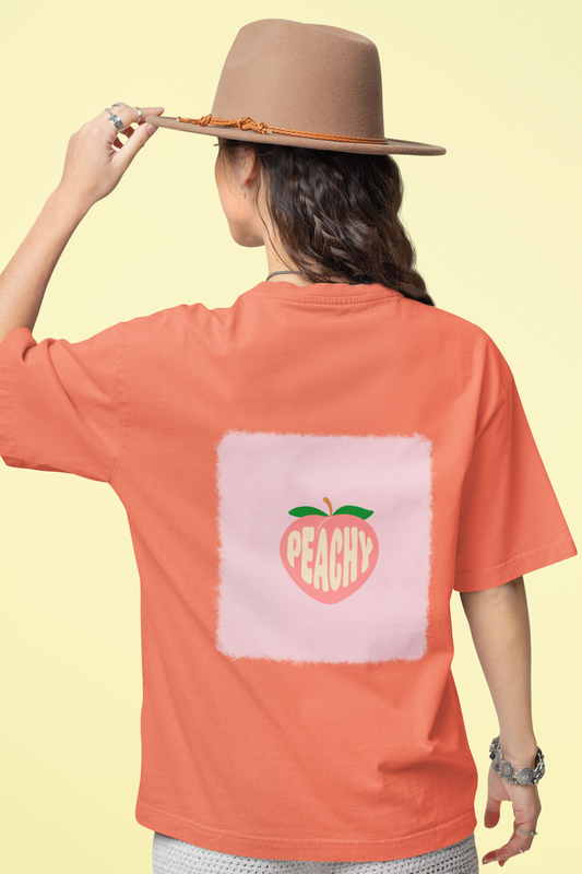 Peachy Oversized T-Shirt | Light Weight
