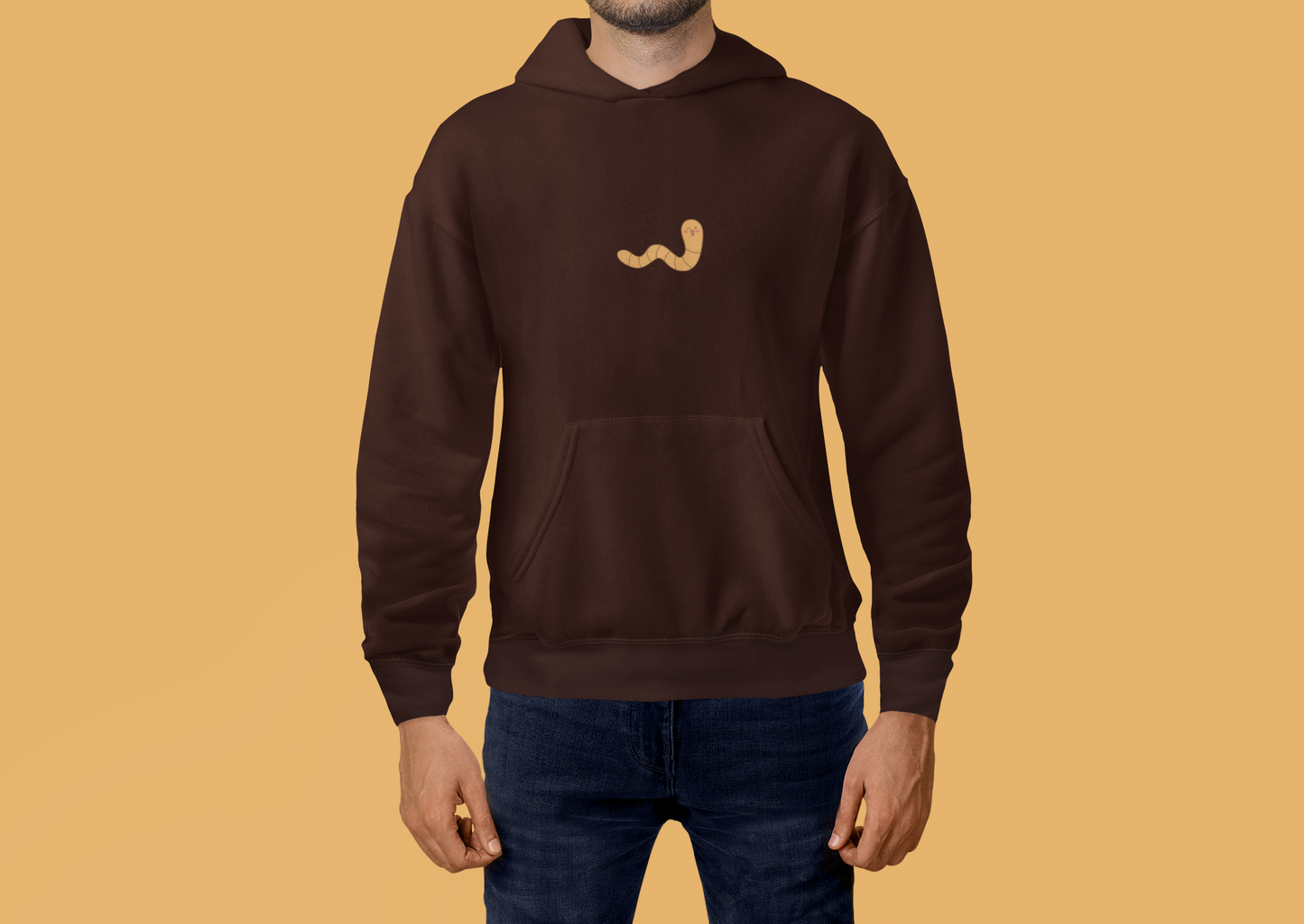 Lazy Worm At Work Hoodie | Unisex