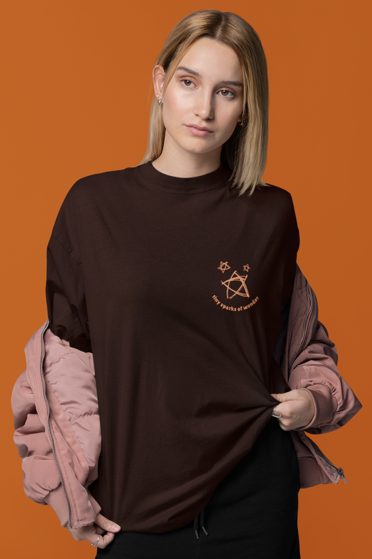 Tiny Sparks of Wonder Oversized T-Shirt | Light Weight