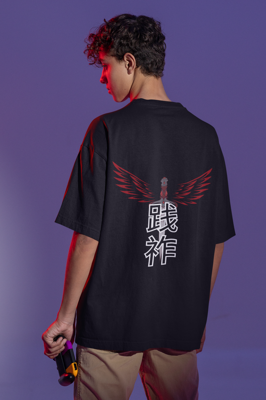 Senso Wing Sword Oversized T-Shirt | Light Weight