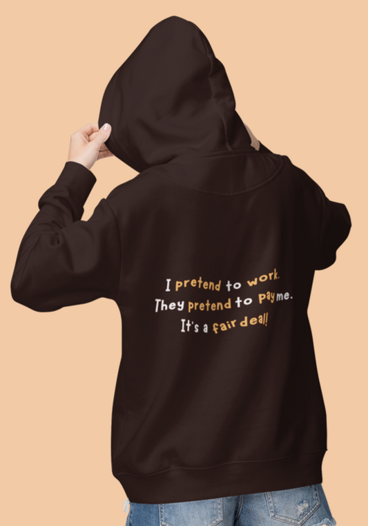 Lazy Worm At Work Hoodie | Unisex