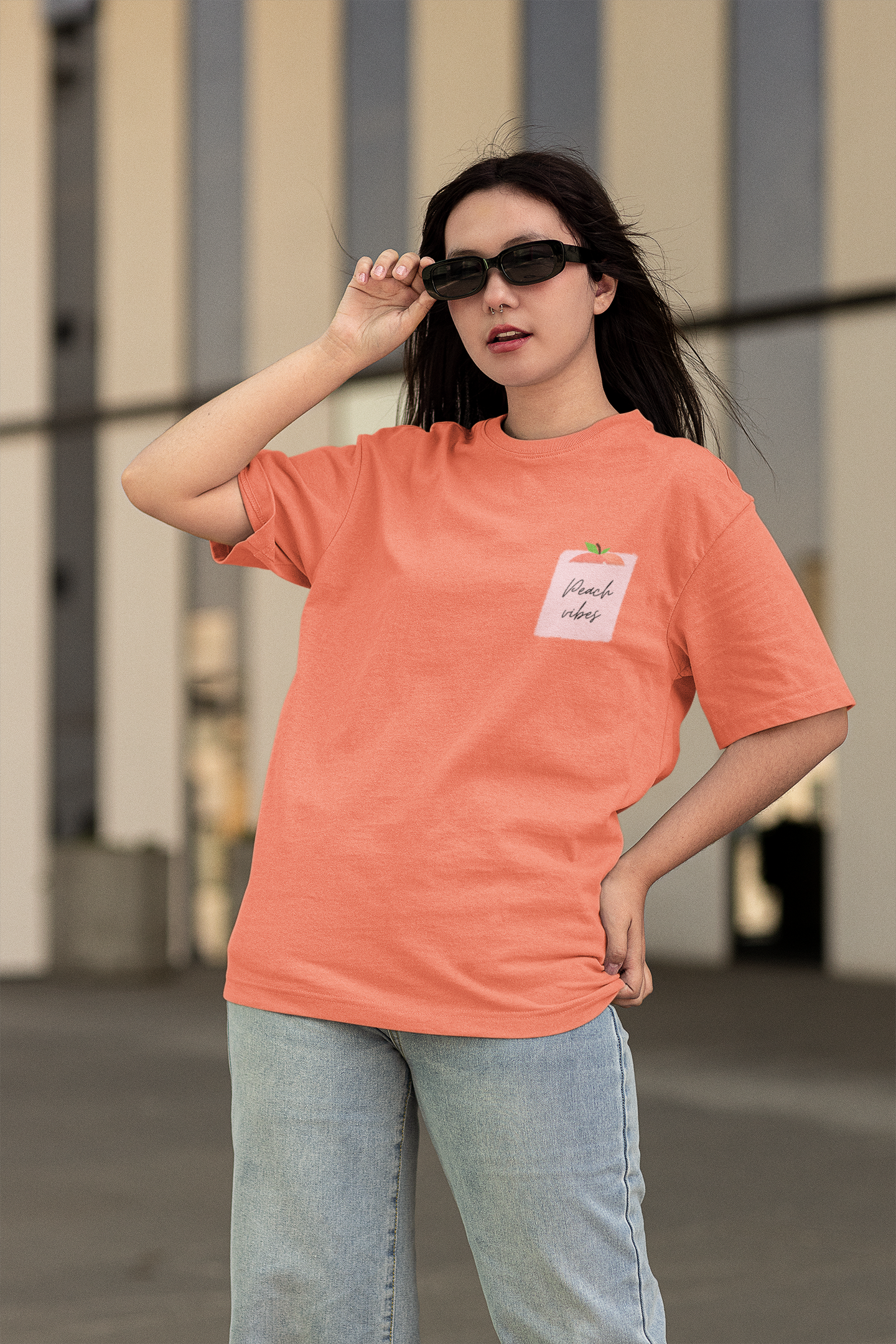 Peachy Oversized T-Shirt | Light Weight