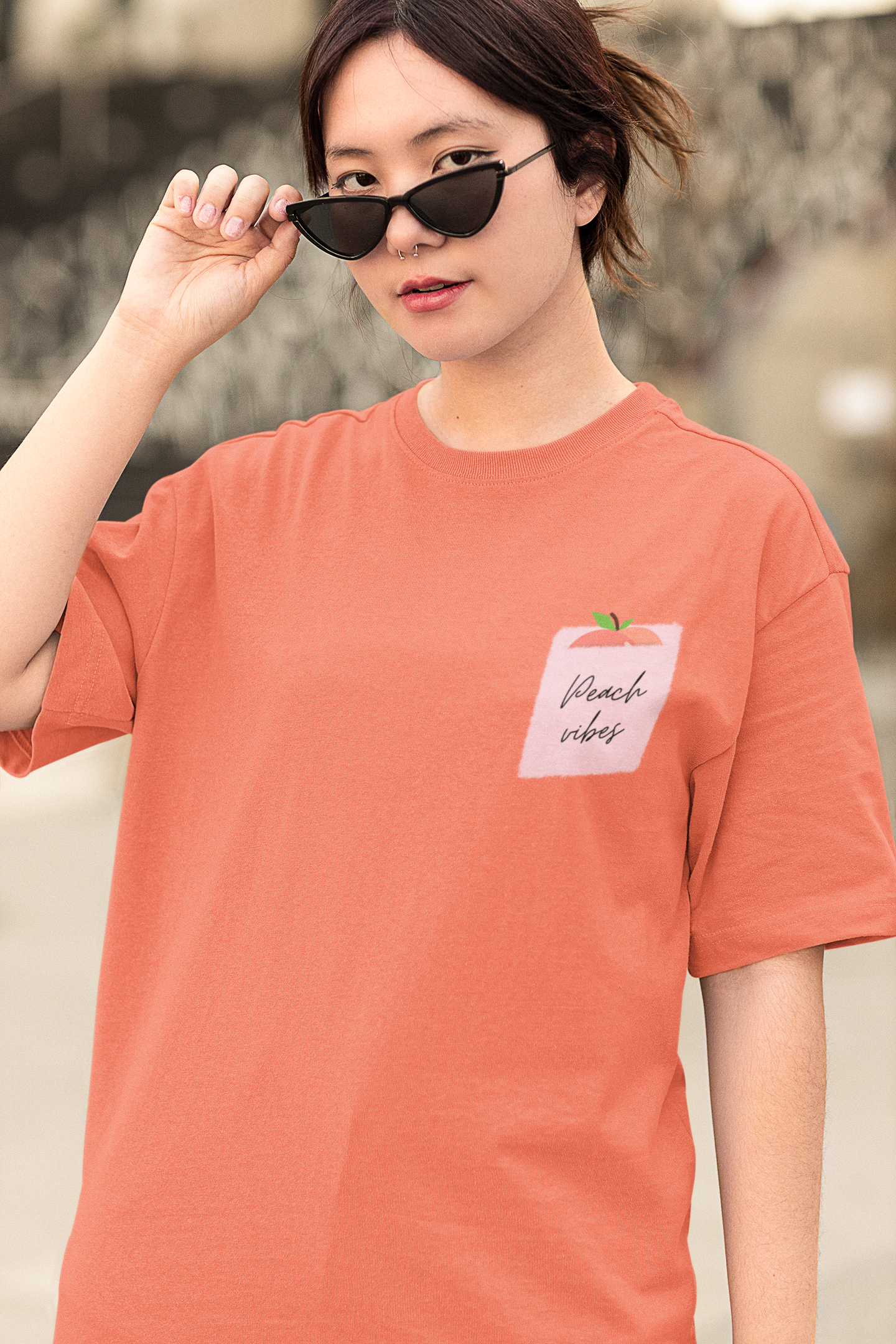 Peachy Oversized T-Shirt | Light Weight