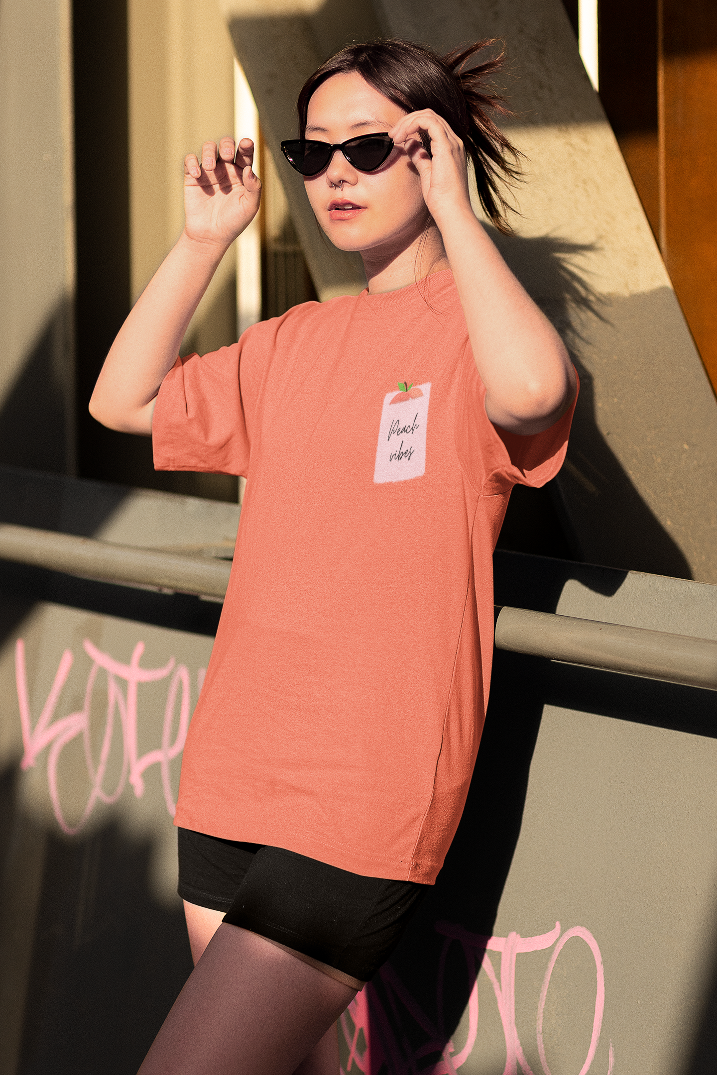 Peachy Oversized T-Shirt | Light Weight