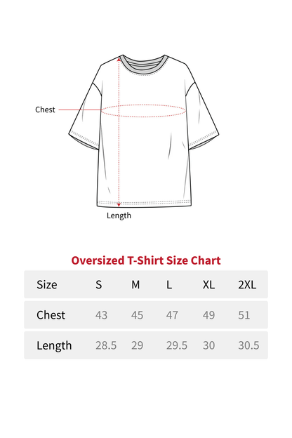 Moonlight Warrior Oversized T-Shirt | Light Weight