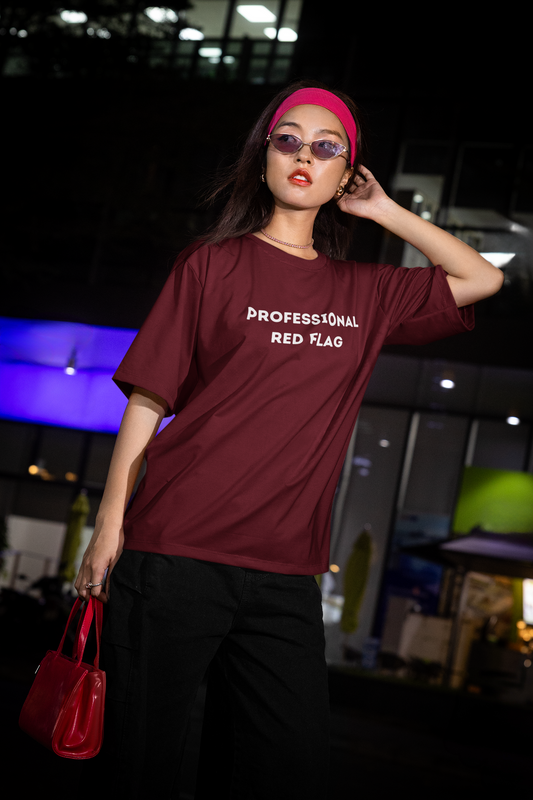 Professional Red Flag | Studio Oversized Tee