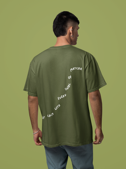 Sip Calm Matcha  | Studio Oversized Tee