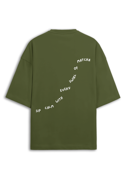 Sip Calm Matcha  | Studio Oversized Tee